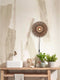 GOOD&MOJO Wandlamp Kalimantan - Bamboe/Zwart - Ø30cm - Binnen Modern