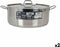 Kookpot met Deksel Quttin Hotel Staal ø 34 x 13 cm (2 Stuks)