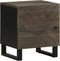 vidaXL - Nachtkastjes - 2 - st - 40x33x46 - cm - massief - mangohout - zwart