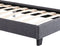 Juskys Verona - Gestoffeerd Bed - LED Verlichting - 90 x 200 cm - Grijs