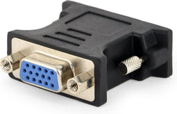 DVI (M) - VGA (F) adapter zwart