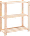 vidaXL - Opbergrekken - 3-laags - 2 - st - 80x38x90 - cm - massief - grenenhout - 150 - kg