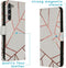 iMoshion Hoesje Geschikt voor Samsung Galaxy S23 Plus Hoesje Met Pasjeshouder - iMoshion Design Softcase Bookcase - Wit / White Graphic