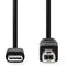 Nedis CCGB60650BK20 - USB-C 2.0 Kabel - 200cm - Zwart