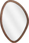 Mica Decorations Bosco Wandspiegel - L50 x B69 cm - Mangohout - Donkerbruin