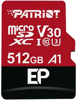 Patriot EP V30 - microSDXC 512GB - UHS-I Class 10 A1 V30