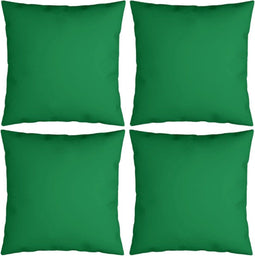 vidaXL Sierkussens 4 st 40x40 cm stof groen