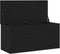vidaXL - Opbergdoos - met - Deksel - Zwart - Eiken - 100x42x46 - cm - Gelaagd - Hout