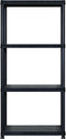 vidaXL - Opbergrek - 4-laags - 244x30,5x130 - cm - kunststof - zwart