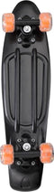 Deuba Retro Skateboard - 57 cm - LED wielen - zwart-oranje