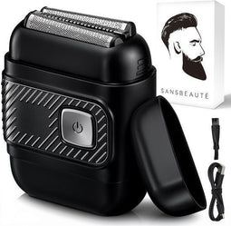 Sansbeauté® Foil Shaver PRO - Elektrisch Scheerapparaat - Dubbele folie IPX6 - Zwart