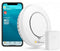 Meross Smart Smoke Alarm - Rook en Temperatuur Sensor - Apple HomeKit en Wi-Fi - 36,7mm hoog en 120mm breed