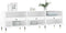 vidaXL - Tv-meubel - 150x30x44,5 - cm - bewerkt - hout - hoogglans - wit