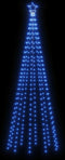 vidaXL - Kerstboom - met - grondpin - 310 - LED's - blauw - 300 - cm