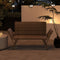 Coast Verstelbare Terras Loveseat - 3-in-1 Chaise - Grijs PE Rotan - 59 x 178/163 x 89 cm