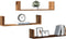 vidaXL - Wandschappen - 3 - st - 80x18x18 - cm - bewerkt - hout - oud - houtkleurig