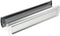 AXA Curve Plus - Briefplaat - Geluidsdempend tocht- en waterdicht - Aluminium geslepen (340 x 74 mm)