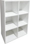 Vakkenkast Vakkie 6 open vakken opbergkast - boekenkast - wandkast - wit