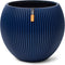 Capi Europe - Vaas bol Groove Colours - 12x10 - Donkerblauw - Opening Ø8.5 - Bloempot voor binnen - 5 jaar garantie - BGVDB109
