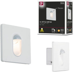Paulmann - LED-wandinbouwlamp - 78x78 mm 1,1W 65lm 230V 2700K Wit