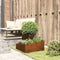 vidaXL - Tuinplanter - 60x60x50 - cm - Weerbestendig - Staalkleur