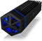Icy Box IB-1817M-C31 - Externe behuizing - M.2 NVMe SSD met RGB verlichting - Zwart