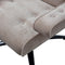 WOOOD Exclusive William Draaifauteuil - Polyester - Naturel - 93x79x91