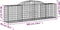 vidaXL - Schanskorven - 2 - st - gewelfd - 300x50x80/100 - cm - gegalvaniseerd - ijzer