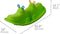 Starplay Hippo Schommelwip Voor 1 Tot 3 Kinderen 103 Cm Blauw