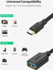 Ugreen 30701 - USB 3.0 naar USB Type C 3.0 adapter - 5 Gbps - Zwart