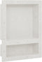 vidaXL - Douchenis - met - 2 - vakken - 41x51x10 - cm - matwit
