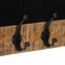 vidaXL - Wandkapstokken - 2 - st - met - 4 - haken - massief - mangohout