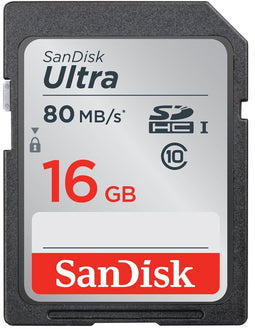 Sandisk Ultra - SDHC Geheugenkaart 16GB - UHS-I Class 10 80MB/s