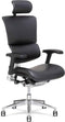 X-Chair bureaustoel X4 echt leer Zwart