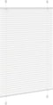 vidaXL - Plissé - rolgordijn - 100x100 - cm - stofbreedte - 99,4cm - polyester - wit