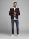 JACK & JONES JJIGLENN JJFOX AM 892 NOOS - Heren Jeans - Slim Fit - Donkerblauw - Maat 3634