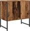 vidaXL - Wastafelkast - 60x33x60 - cm - bewerkt - hout - oud - houtkleurig
