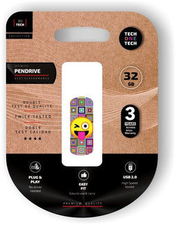 Tech1Tech TEC4402-32 - USB-stick - 32GB - Multi-color