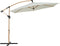 MASCOT ONLINE Hangende Parasol - Zweefparasol - Houtlook - 300 cm breed - Crème