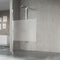 Novellini Giada - Inloopdouche - H 98 100x195cm muursteun 100cm mat chroom profiel helder glas met satinband