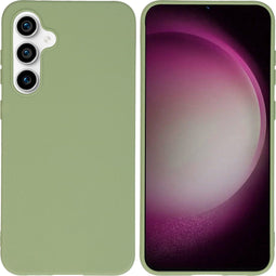 imoshion Hoesje Geschikt voor Samsung Galaxy S23 FE Hoesje Siliconen - imoshion Color Backcover - groen
