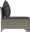vidaXL - 3-delige - Loungeset - met - kussens - poly - rattan - grijs