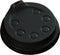 Bekerdeksel Depa 80mm met drinkgat zwart