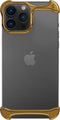 Arc Pulse - Dubbelzijdige Titanium Bumper Case - Geschikt voor iPhone 13 Pro Max - Goud