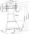 Tv standaard statief studio design - zwart