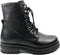 PS Poelman Mink - Veterboots - Tumbled leer - Zwart - Maat 42