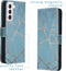 iMoshion Hoesje Geschikt voor Samsung Galaxy S21 Hoesje Met Pasjeshouder - iMoshion Design Softcase Bookcase - Meerkleurig / Blue Graphic