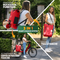 Mivelo PRIMUS - 3-in-1 Waterdichte Fietstas met Laptopvak - Rood - 20 L