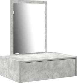 vidaXL - Wandgemonteerde - Kaptafel - Betonnen - Grijs - 60x40x70 - cm