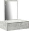vidaXL - Wandgemonteerde - Kaptafel - Betonnen - Grijs - 60x40x70 - cm